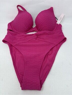 Victoria's Secret Pink Women's Bikini 2 piece Size S bottom, 34C Top Set
